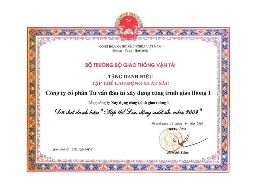  Tặng danh hiệu - Bộ Giao thông Vận Tải