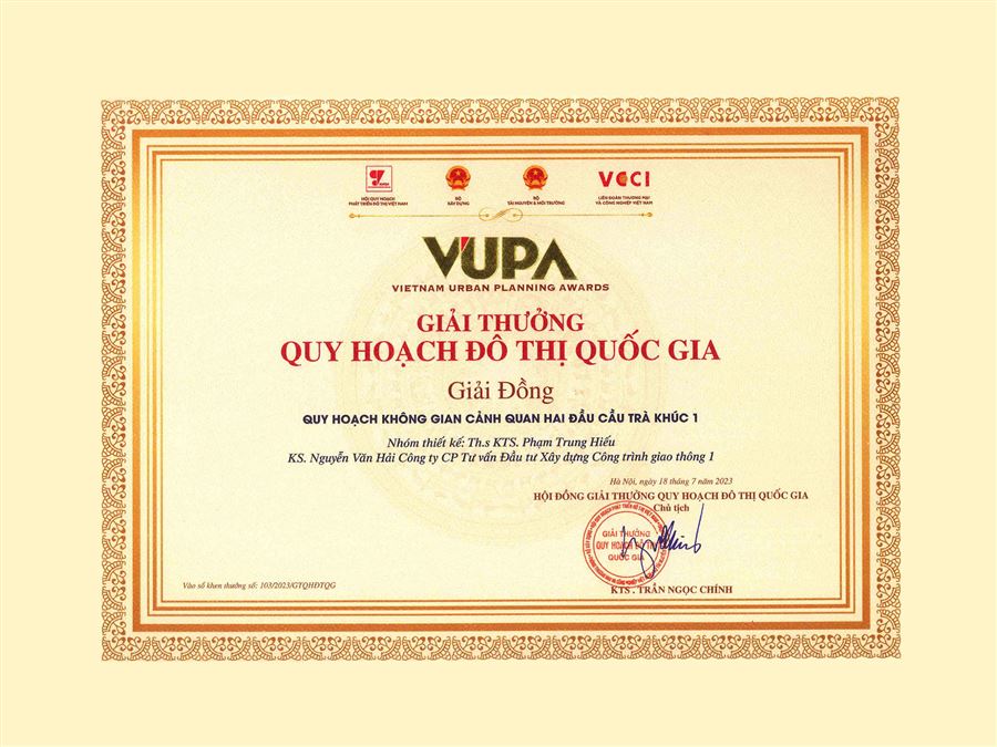  Gải đồng - Giải thưởng quy hoạch quốc gia 2023